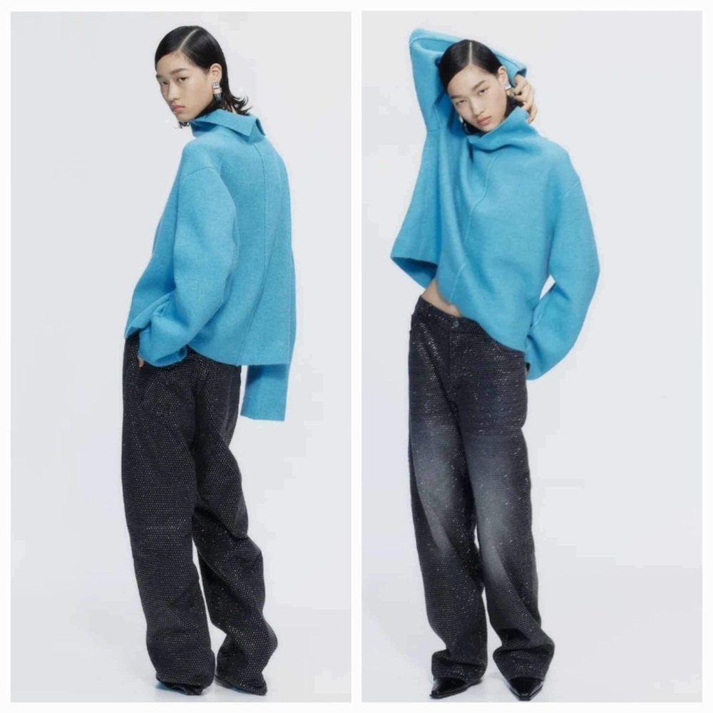 H&M Studio Collection AW 2023 Wool-blend high-collar jumper Sweater